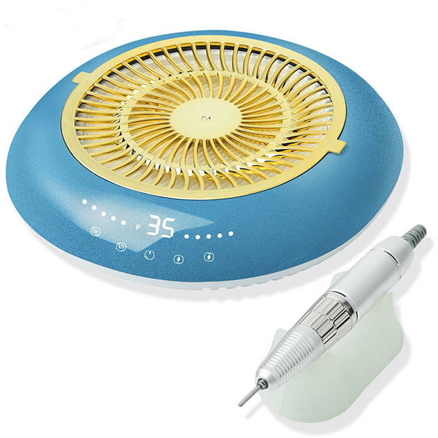 Ensemble de collecteur de poussière de perceuse à ongles 2 en 1 électrique 60w 35000 tr/min