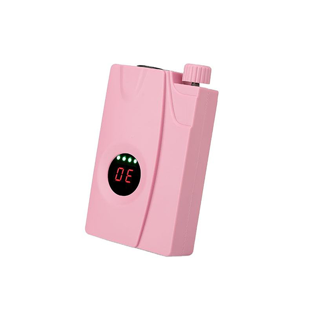 Set de perceuse à ongles rechargeable rose avec support 25w 30000rpm