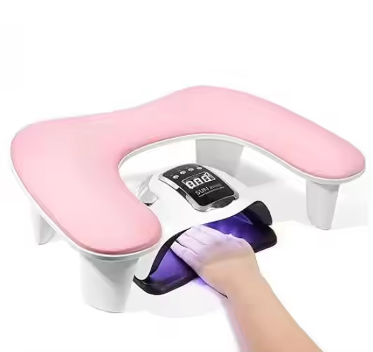 Oreiller d'accoudoir de manucure professionnel en forme de U